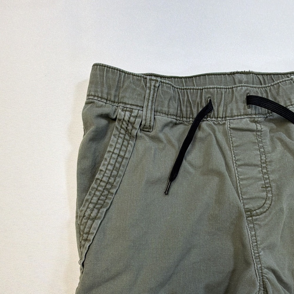 Wrangler Boys Green Solid Cargo Jogger Pants Drawstring Elastic Waist 12 - Picture 7 of 13
